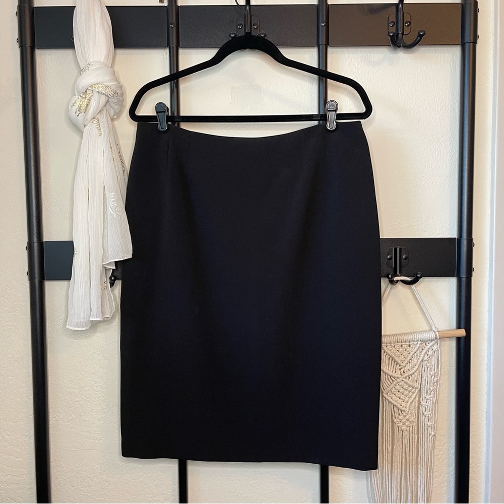 Black Kasper Pencil Skirt